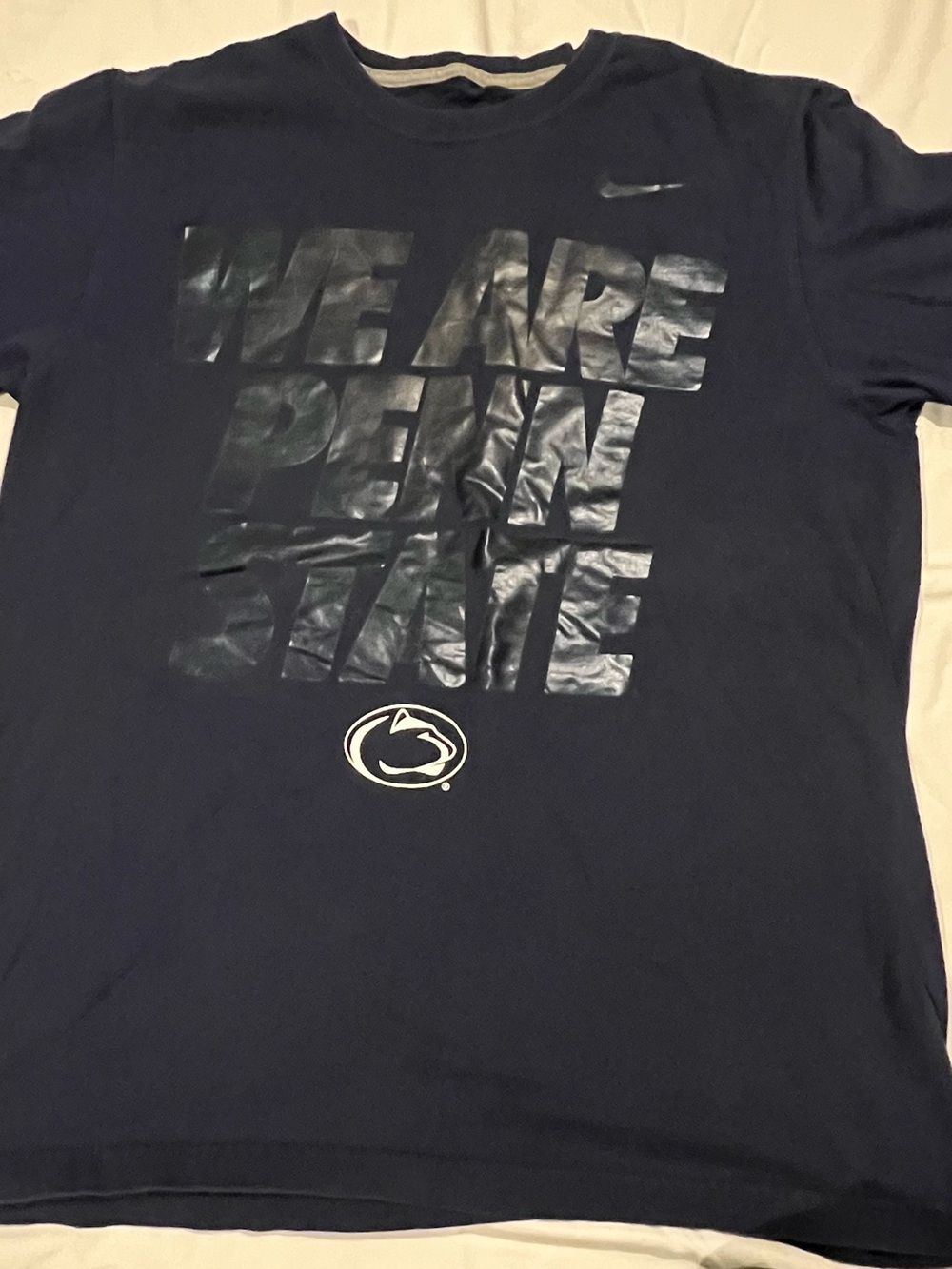 “We Are Penn State” Nike Mens Medium T-Shirt Dark Blue/Black Letters